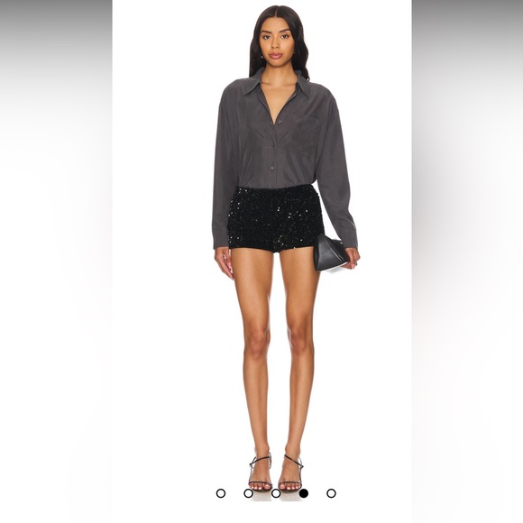 Motel Rocks Black Sequin Women's Shorts Like New Condition - Picture 4 of 8